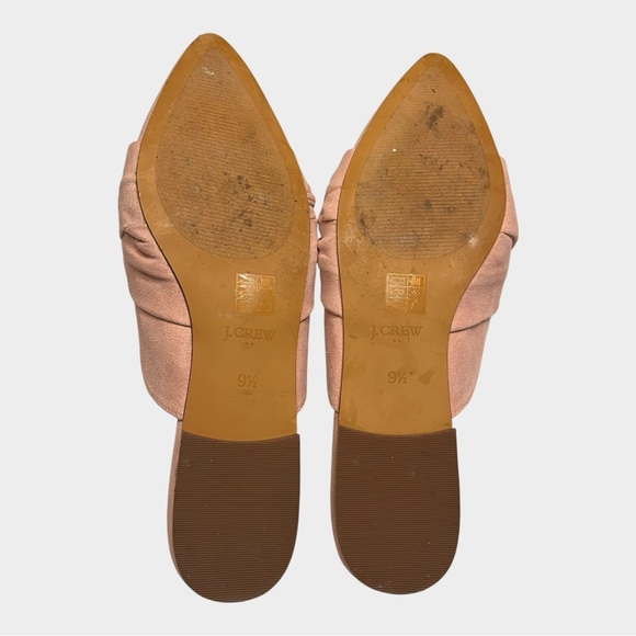 J. CREW Blush Suede Pointed Toe Mules Size 9.5 - Picture 5 of 5